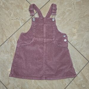 Zara Corduroy Overall Dress